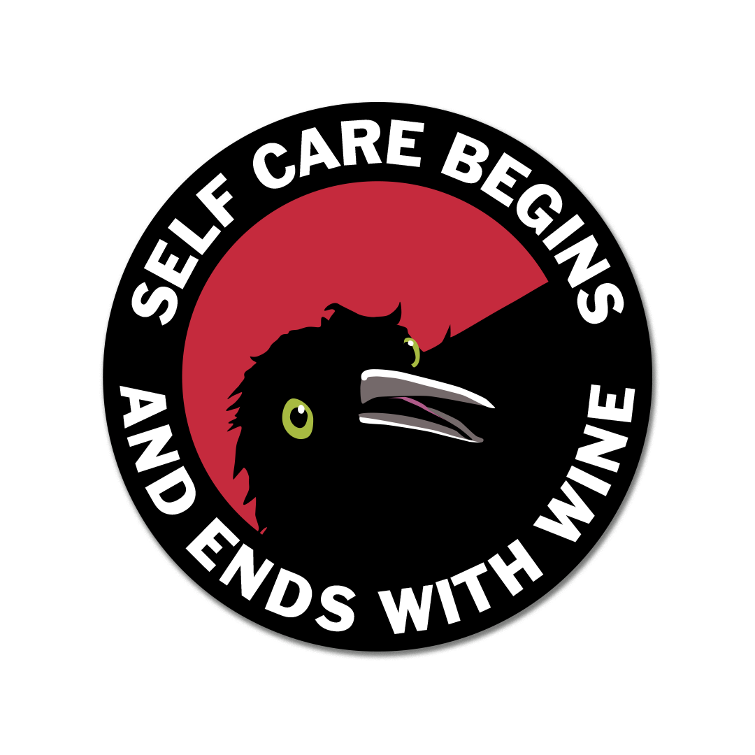 Self-Care Round Sticker
