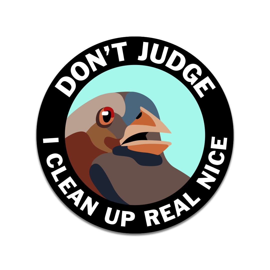 Don't Judge Sticker