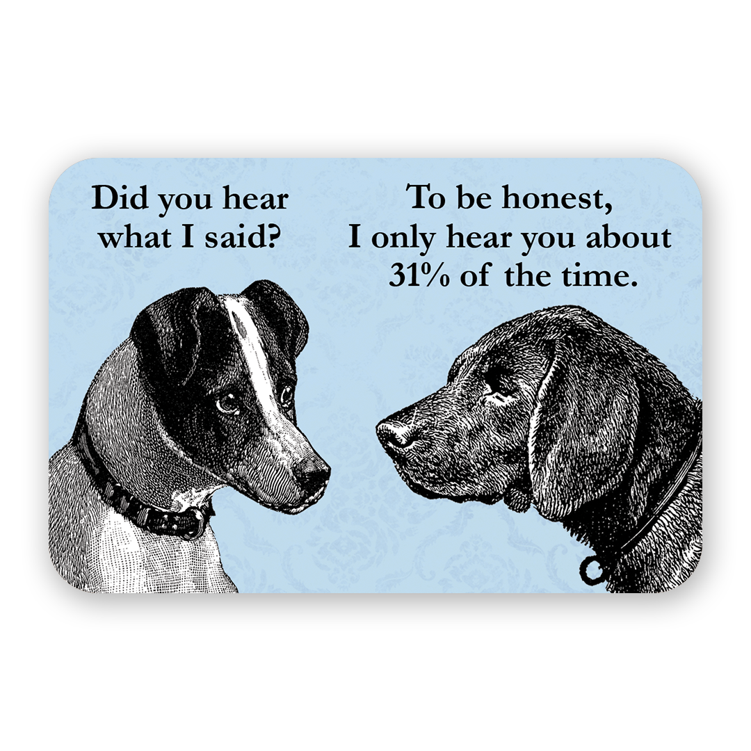 Listening Dog Sticker