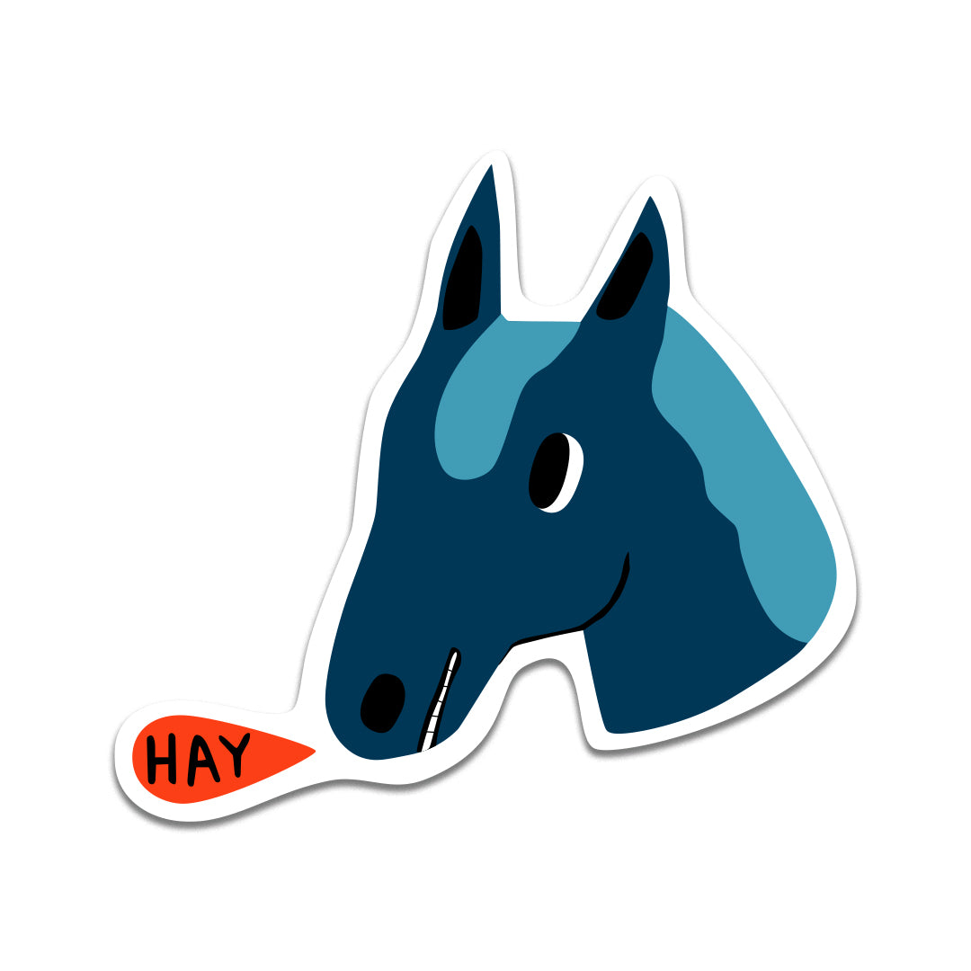 Hay Horse Sticker
