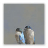 10 x 10 Panel - Swallow Pair Wings on Wood Decor