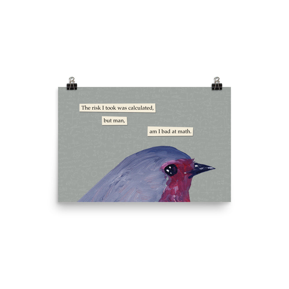 Risk - Troubled Birds - Matte Poster