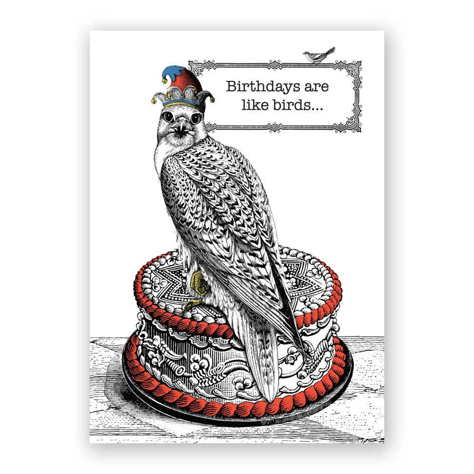Birthdays Are Like Birds Birthday Card