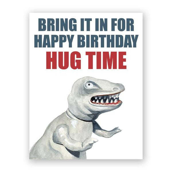 Happy Birthday Hug Time Card