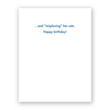 Forgetting Her Age Birthday Card