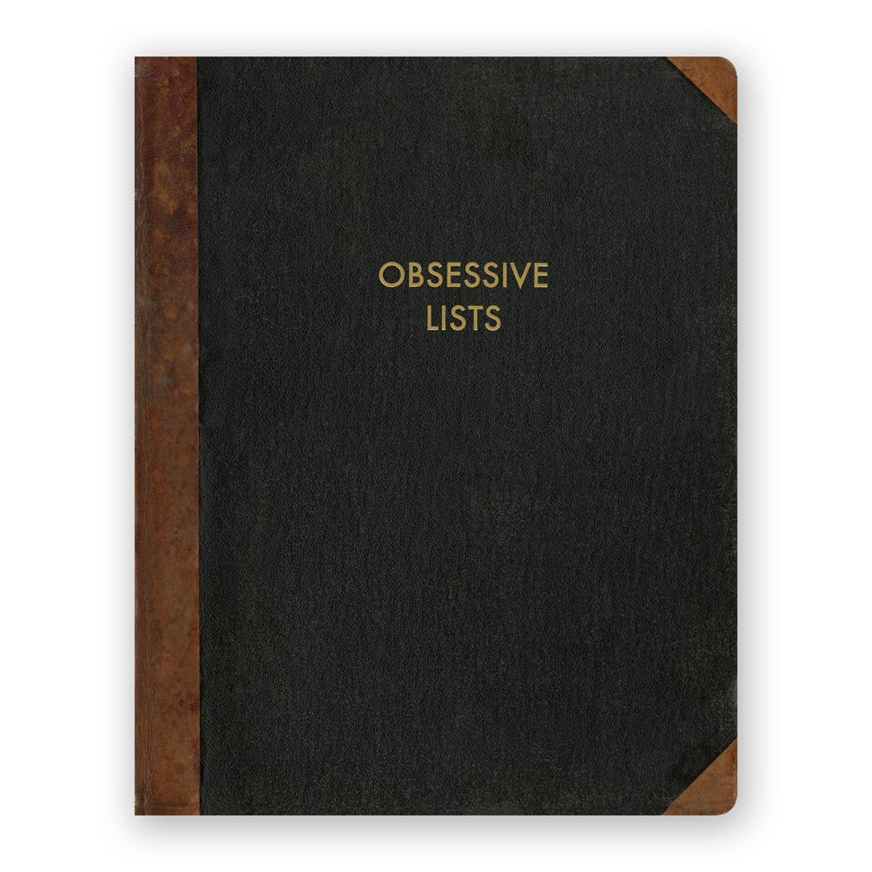 Obsessive Lists Journal Large The Mincing Mockingbird & The Frantic