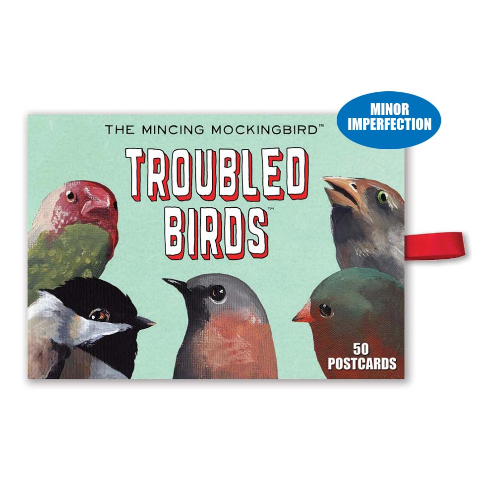 Sale - Troubled Birds™ Postcard Set of 50