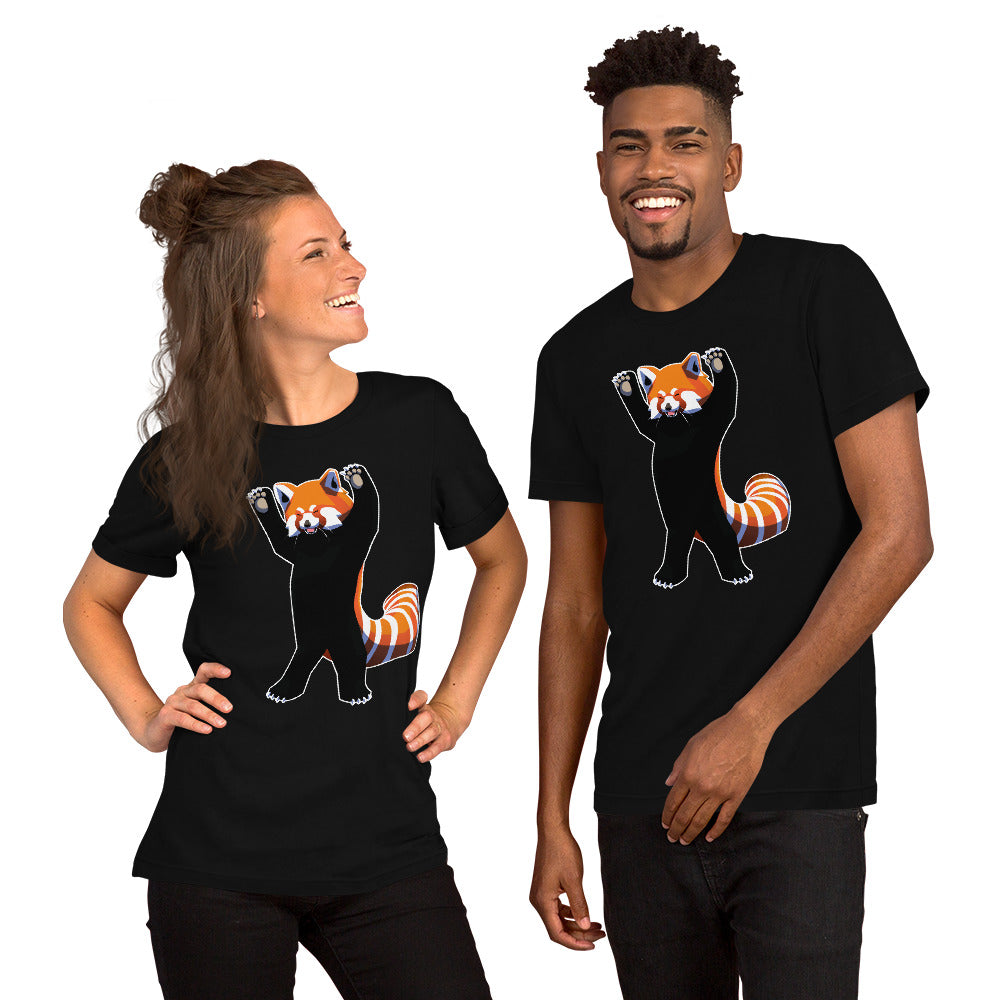 Red Panda - Unisex T-shirt – The Mincing Mockingbird & The Frantic